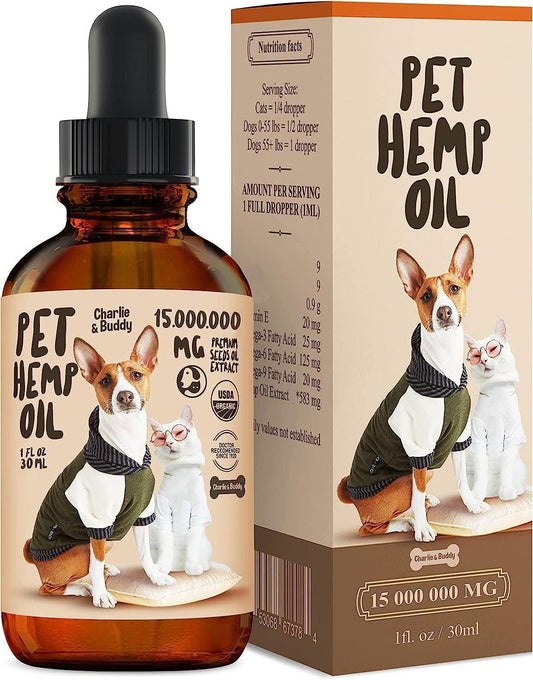 Charlie Buddy Hmp Oil for Dogs Cats