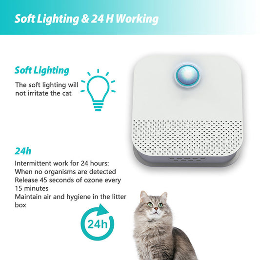 Smart Cat Odor Purifier/Cat Litter Box Deodorizer